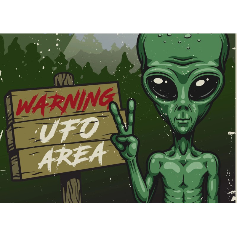 Alien Poster UFO Spaceship I Want To Believe Posters