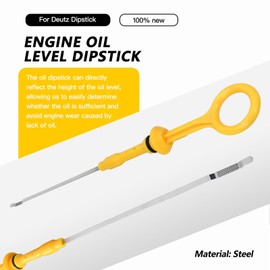 Vicue Upgraded Oil Dipstick 04272816, 04270561, 04178965 for Wireline Winch, Hercules Wireline Winch, Ditch Witch, Drexel Pneumatic Tire Forklift, Crawler Tractor