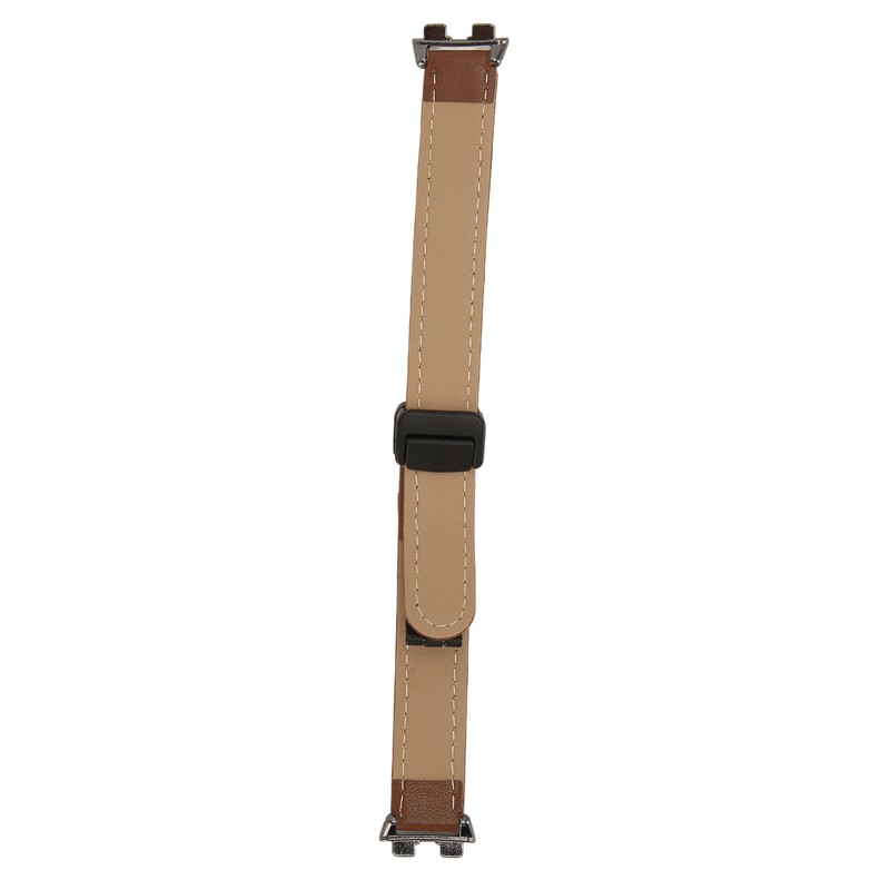 Magnetic Watch Band PU Leather Replacement Unisex Quick Release Wristband