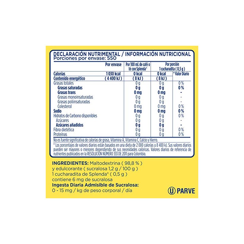 Splenda Granular para Repostería 275g