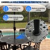 Patio Table Umbrella Hole Ring Plug, Patio Umbrellas Cone Wedge