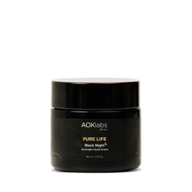 Aoklabs - Black Night Nacht-Gesichtscreme mit Anti-Aging und straffende Wirkung, schnell einziehende Textur 50ml.