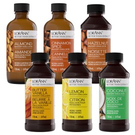 Lorann Oils Variety Bakery Emulsion: Multiple Flavors, Perfect for Enhancing Baking Variety in Cakes, Cookies & Desserts, Gluten-Free, Keto-Friendly, Baking Essential for Your Kitchen, 4oz per Bottle