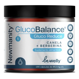 GlucoBalance GlucoReduce con Berberina, Canela, Cromo, Vanadio y Astragin - 2 meses - Frmula Premium de Ingredientes Naturales para Apoyo Nutricional 