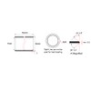 sourcing map Sleeve Bearing 4mm Bore x 6mm OD x