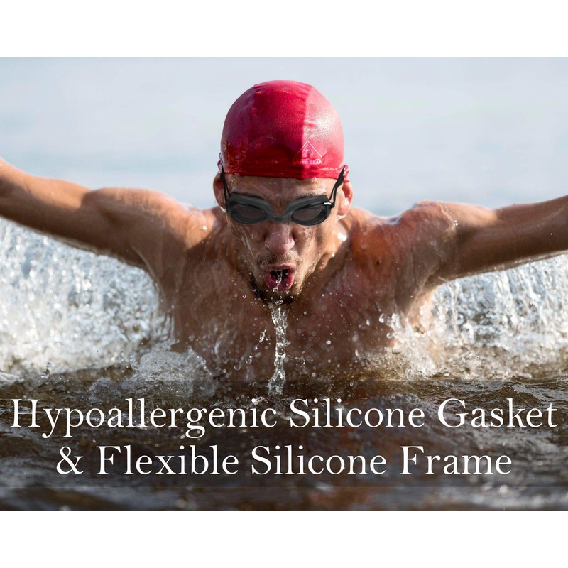 Water Gear Razor Anti-Fog Goggle (Smoke W/Smoke Frame)