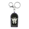 Wednesday Braid-Brand Keychain, Black, 6 x 10 cm