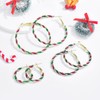 CERSLIMO Christmas Earrings for Women, Lightweight Xmas Holiday Colorful Candy