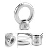 QWORK Lifting Eye Nut, 10 Pack, 3/8" UNC Marine Grade