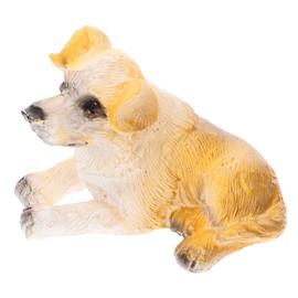 Sosoport Miniature Dog Figurine Decorative Micro Landscape Puppy Statue for Outdoor Garden Decor for Home Mini Garden Use