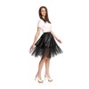 Kostümplanet® Petticoat Black with Elastic Band and Tulle Tutu Petti