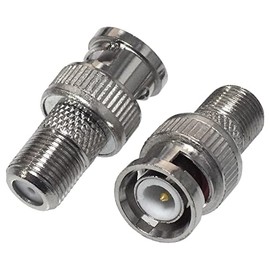 KAUMO BNC Male F Type Female Conversion Plug (2pcs)