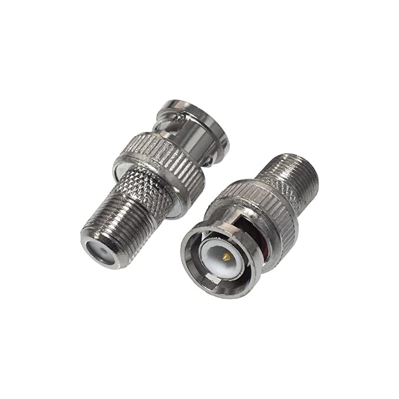 KAUMO BNC Male F Type Female Conversion Plug (2pcs)