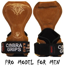 Cobra Grips PRO Weight Lifting Gloves Heavy Duty Straps Alternative Power Lifting Hooks for Deadlifts Adjustable Neoprene Padded Wrist Support Bodybuilding