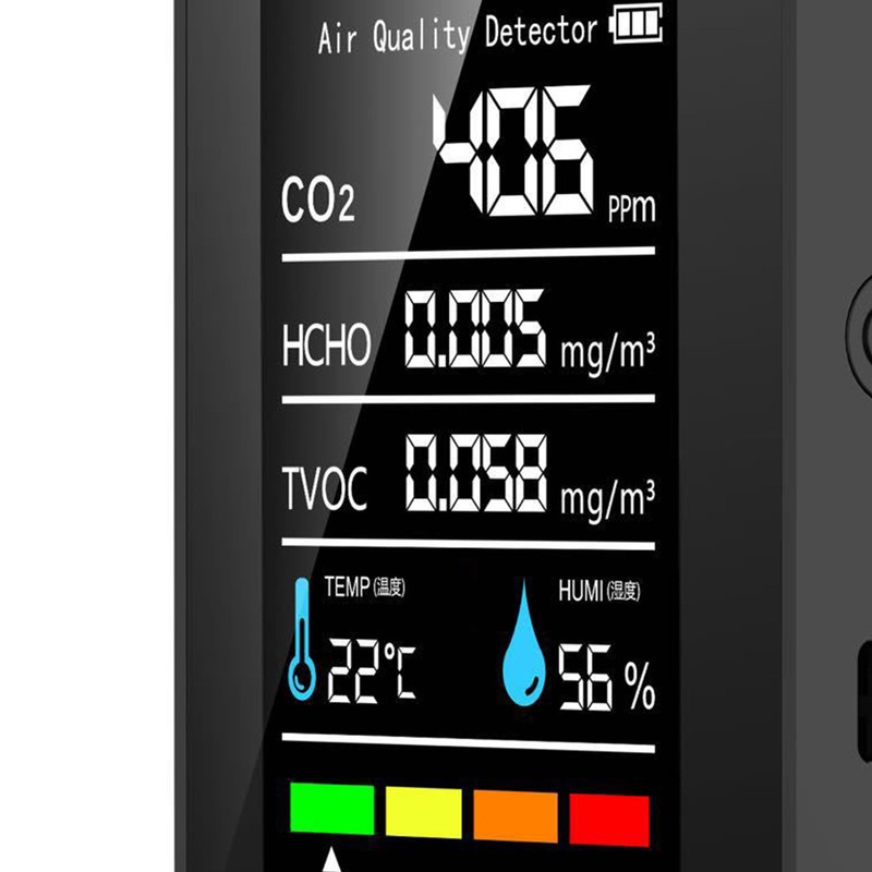 Formaldehyde Detector TVOC Sensor CO2 PM2.5 Temperature Humidity Air Quality