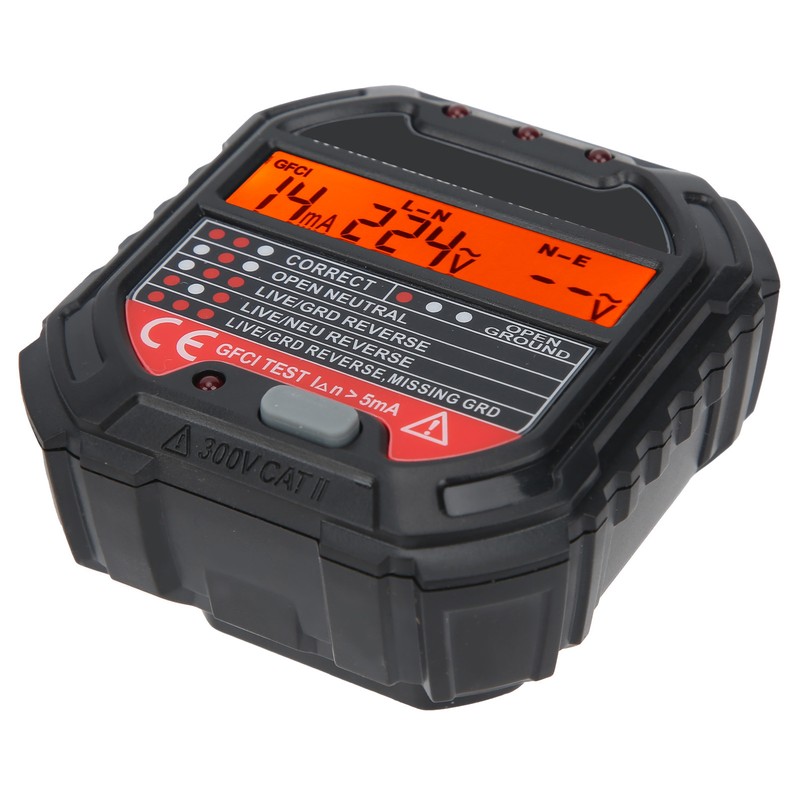 HT107B Socket Tester with LCD Display Frequency Test Electric Circuit