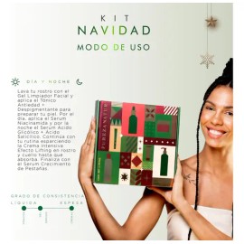 Kit Facial Edición limitada Navidad 2025 Serum Niacinamida, Ácido glicólico  Salicílico y pestañas. Crema lifting, ojos, gel limpiador, Tónico...     