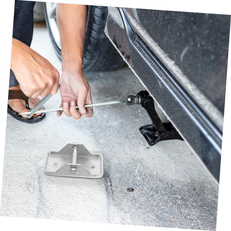 Alipis Trailer Jack Bottom Plate Trailer Jack Block Galvanized Iron