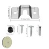 ZHIQIN 2 Sets Dartboard Holder Wall Hanging Bracket Set Screws