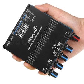 Nobsound HiFi 2.1 Channel Bluetooth 5.0 Class D Power Amplifier Subwoofer Amplifier Audio Receiver TPA3116 Amplifier Board for Passive Home Speakers