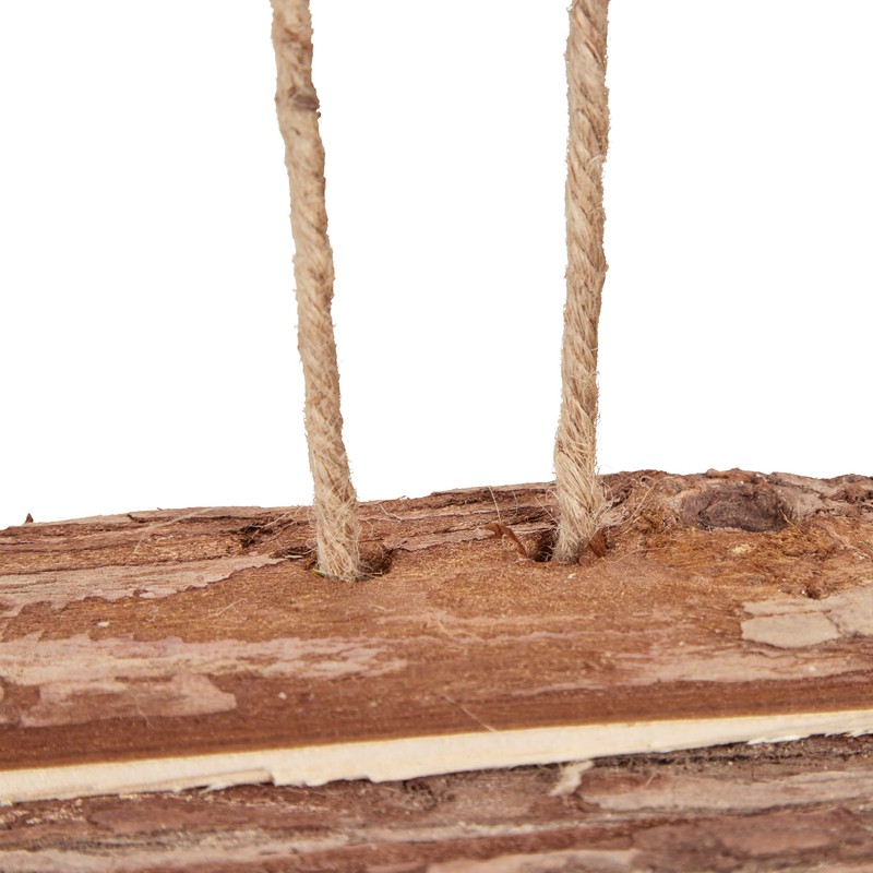 Relaxdays Wooden Bird Feeder for Hanging, HBD: 19 x 22