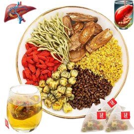 Liver Detox Tealiver, Liver Detox Cleanse Tea,Chrysanthemum Cassia Seed Tea,LiverTea Formula Chrysanthemum,Te De Higado Crisantemo,Te Chino Para Limpiar El HíGado Graso (30PC)