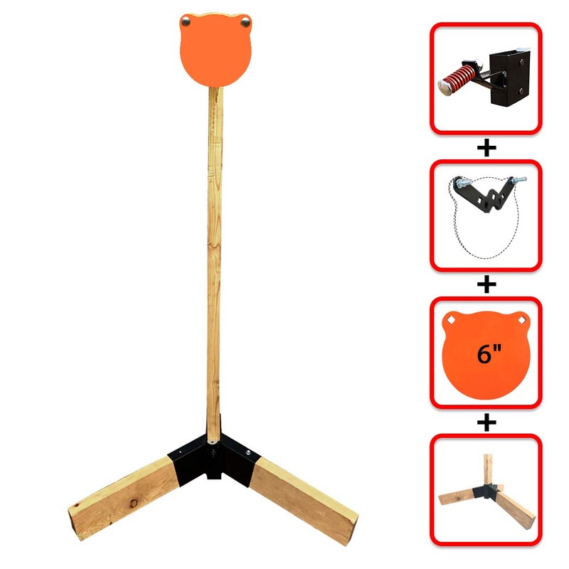 Highwild Target Stand AR500 Steel Target System - 6" x