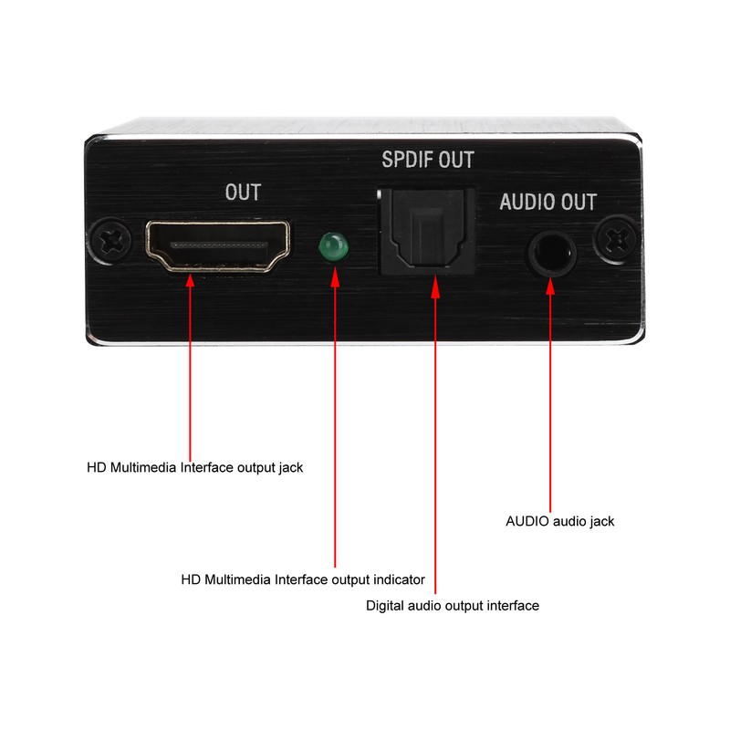 HD Multimedia Interface to HD Multimedia Interface Audio Converter 4K