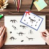 PH PandaHall Clear Stamp Rubber Stamp Paleontology Dinosaur Bone Art