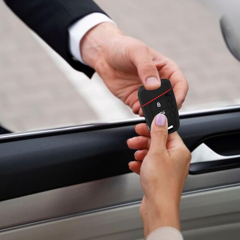 2 Piezas Funda Protección De Silicon Llave Compatible con VW