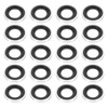 PATIKIL M10 Self-Centered Bonded Sealing Gasket, 20Pcs NBR Metal Bonded