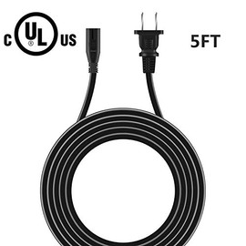 Omilik 5FT/1.5M UL Listed AC in Power Cord Outlet Socket Plug Cable Lead for DENON DHT-T110 DHT-T100 TV Speaker Base Surround Sound BAR SOUNDBAR Bluetooth Wireless Streaming