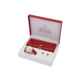 Topzilly® Luxury Gifts Set for Women| Watch – Earrings – Wallet | Gifts for her| Birthday Gifts for her | Mother’s Day Gift | Christmas Box Gift Set