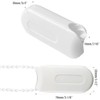 GOWEILE 3 Pack Plastic Pull String Pendants Curtain Cord Weights
