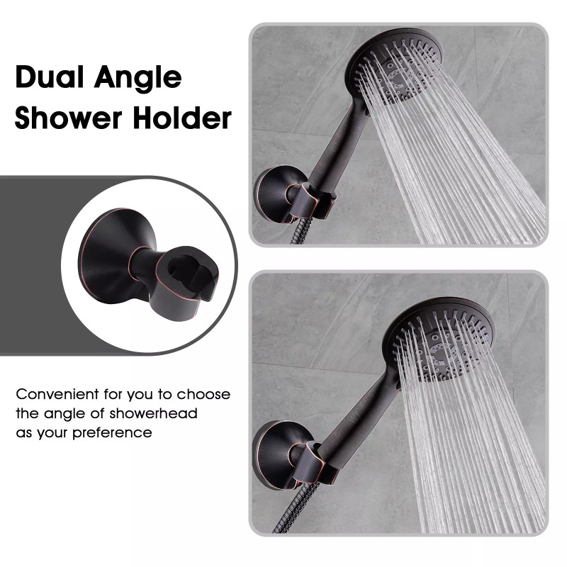 Bright Shower NEW "Bright Shower" Handheld Shower head Holder-Oil Rubbed