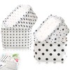 Small Storage Baskets, 4PCS Fabric Storage Basket Organizer with Handles,