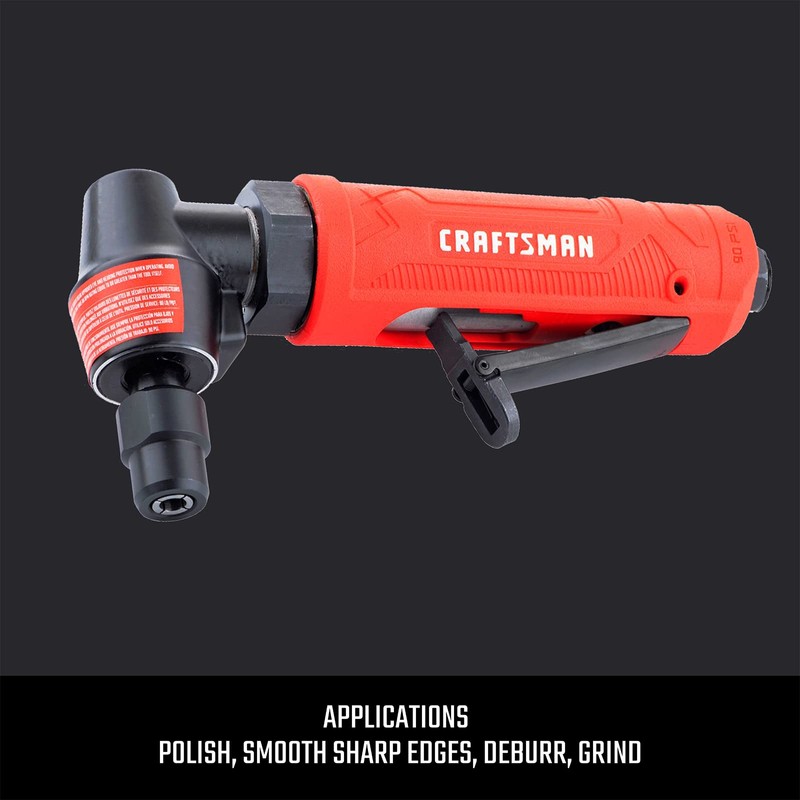 CRAFTSMAN 1/4-in Angle Die Grinder with Spindle Lock, 21,000 RPM