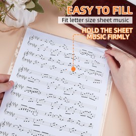 NICENEEDED 20 Pages Sheet Protectors, Heavy Duty Clear Plastic Page Protectors Fit Fits 8.5 x 11 Paper, Theater Programs Sleeves with Holes for Binder