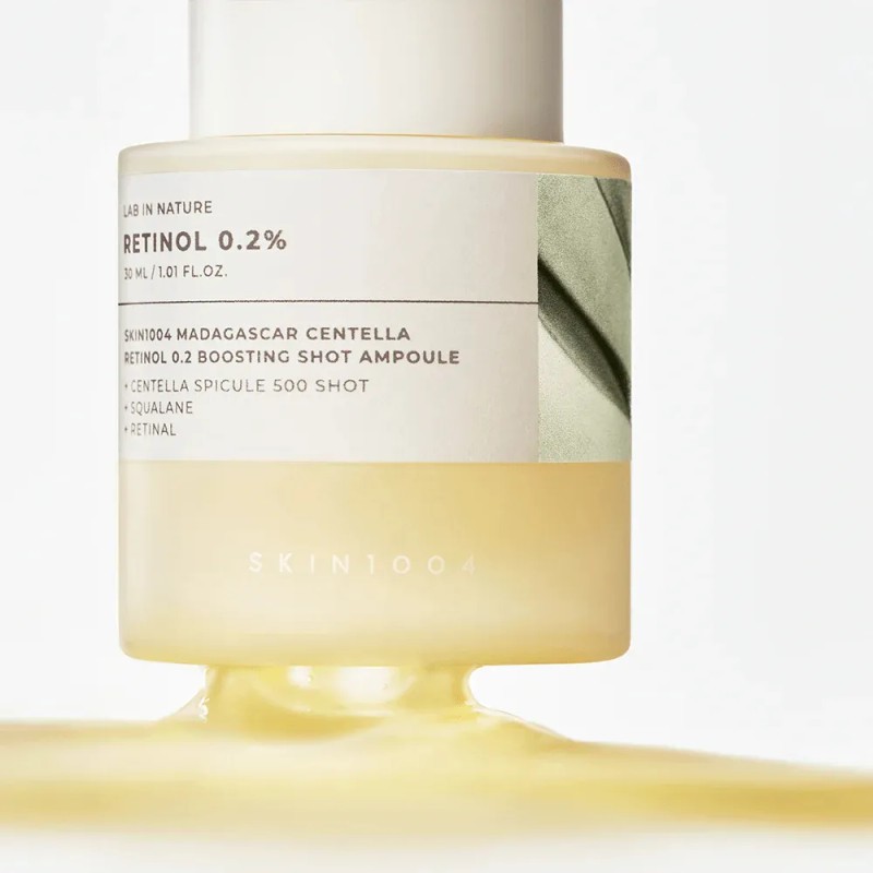 Skin1004 Madagascar Centella Retinol 0.2% Boosting Shot 30ml Todo Tipo
