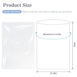 Shrink Wrap Bags 14x20 In - 100 Pieces Premium Quality for All Your Packaging Needs