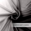 Melodieux Black Ombre Sheer Curtains Gradient Rod Pocket Voiles, 56x90