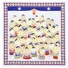 Japanese Goods Kyoto Accessories Handkerchief [Kyosai] Sumo Sumo C Gray