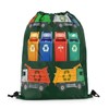 Colorful Garbage Truck Drawstring Backpack,Recycling Trash Can Dumpster Drawstring Bags