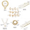 CONGYING 46 Pcs Gold Jewelry Set with 11Pcs Necklace, 11