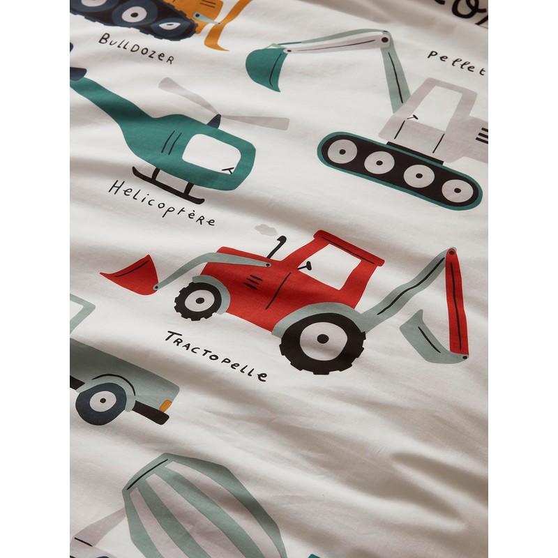 VERTBAUDET Children's Duvet Cover Set Magi Duvet Cover Engins White
