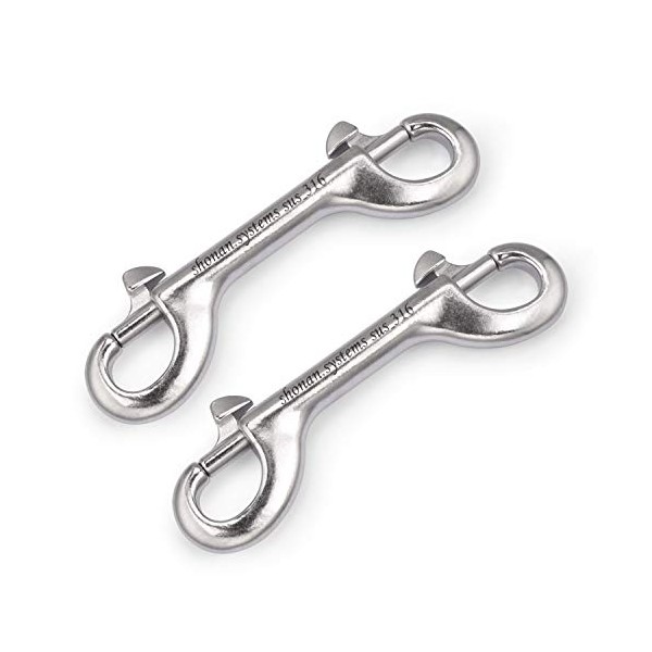 SHONAN Double Ended Snap Hooks, 4.5 Inch Heavy Duty Double