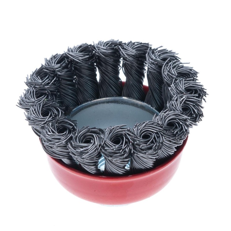 65mm Wire Brush for Angle Grinder, Hard Twisted Wire Brush