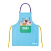 CHEFCLUB KIDS Unisex Children's Cotton Apron, Yellow, One Size, yellow