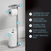 Better Living Ovo Toilet Caddy with Top Shelf, Bathroom Toilet