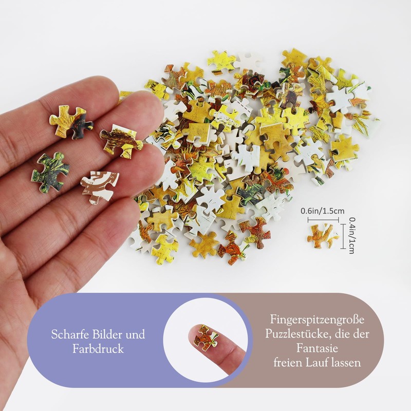 MISITU Smallest Puzzle 150 Pieces for Adults Mini Puzzle Challenging
